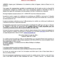Mise en concurrence agence de communication spécialisée en nutrition/santé