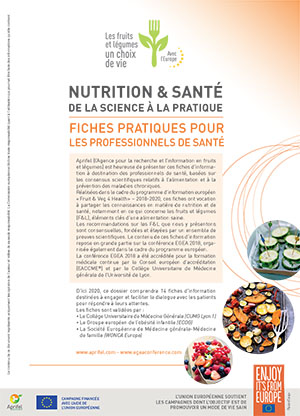 Outils médecins alimentation fruits légumes - Aprifel Logo programme Fruit and Veg 4 health