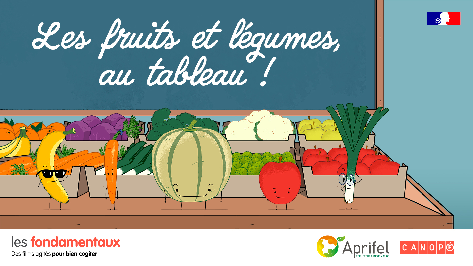 série, alimentation, fruits, légumes, enseignant