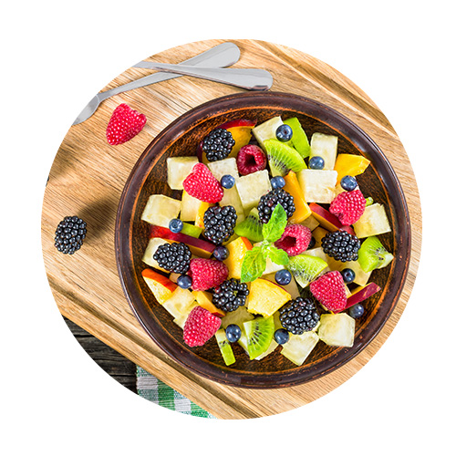 Salade de fruits dans un bol