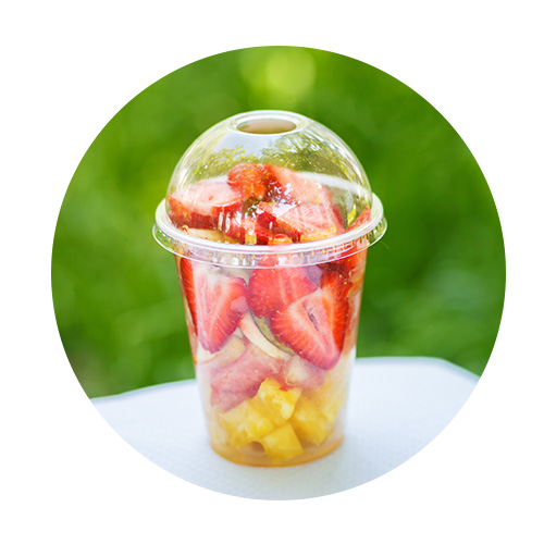 Fruits frais découpés à emporter