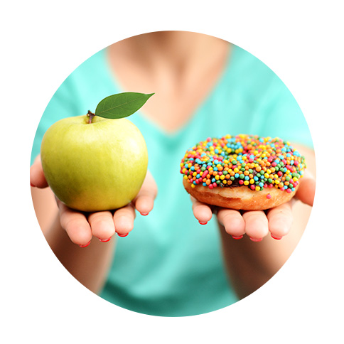 Fruits chocolat choix alimentaire stress