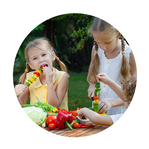 trouble de l'attention enfant fruits légumes
