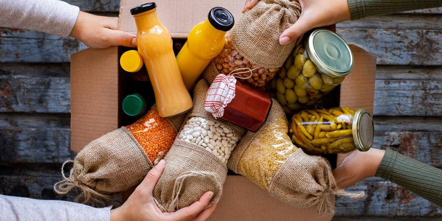aliments graines féculents boissons colis alimentaire
