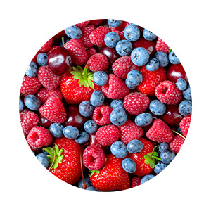 fraise framboise myrtille fruits rouges