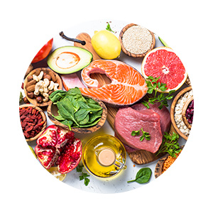 aliments viande fruits légumes huiles